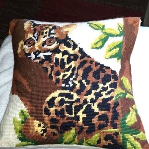 Leopard Print Accent Pillow